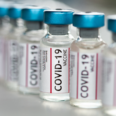 Vials of the COVID-19 Vaccine