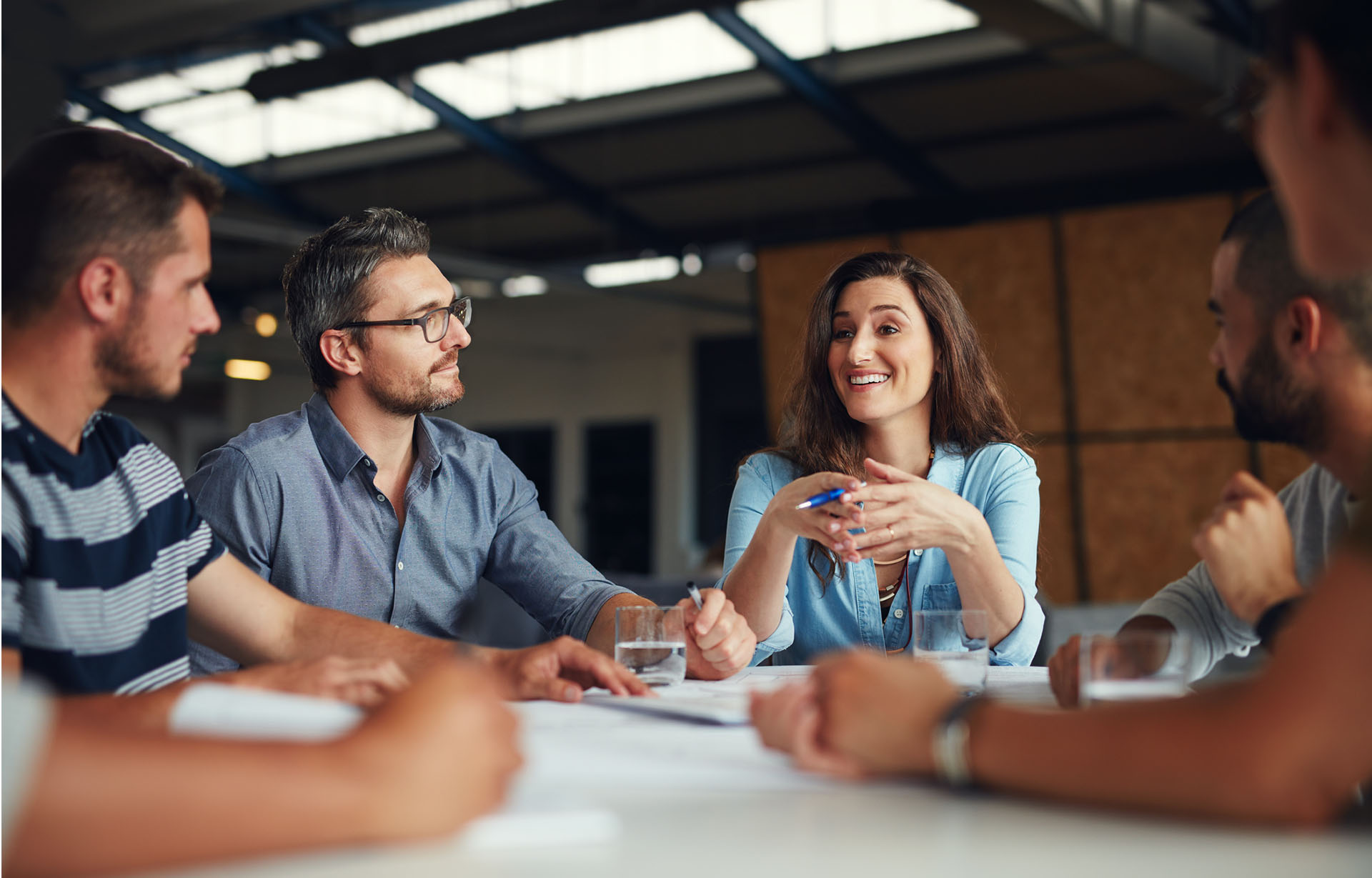 Group of people talking