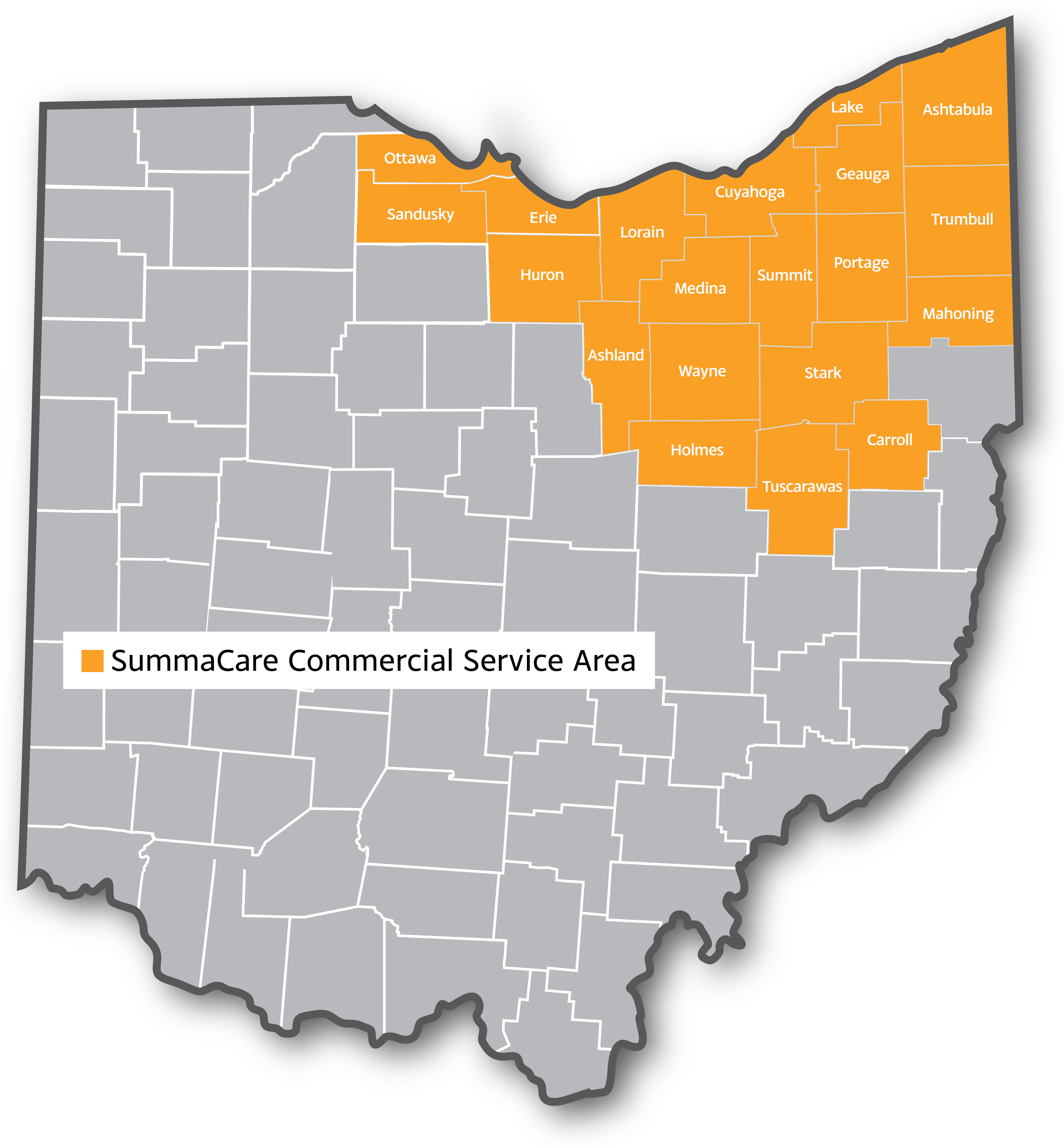 Map of ohio