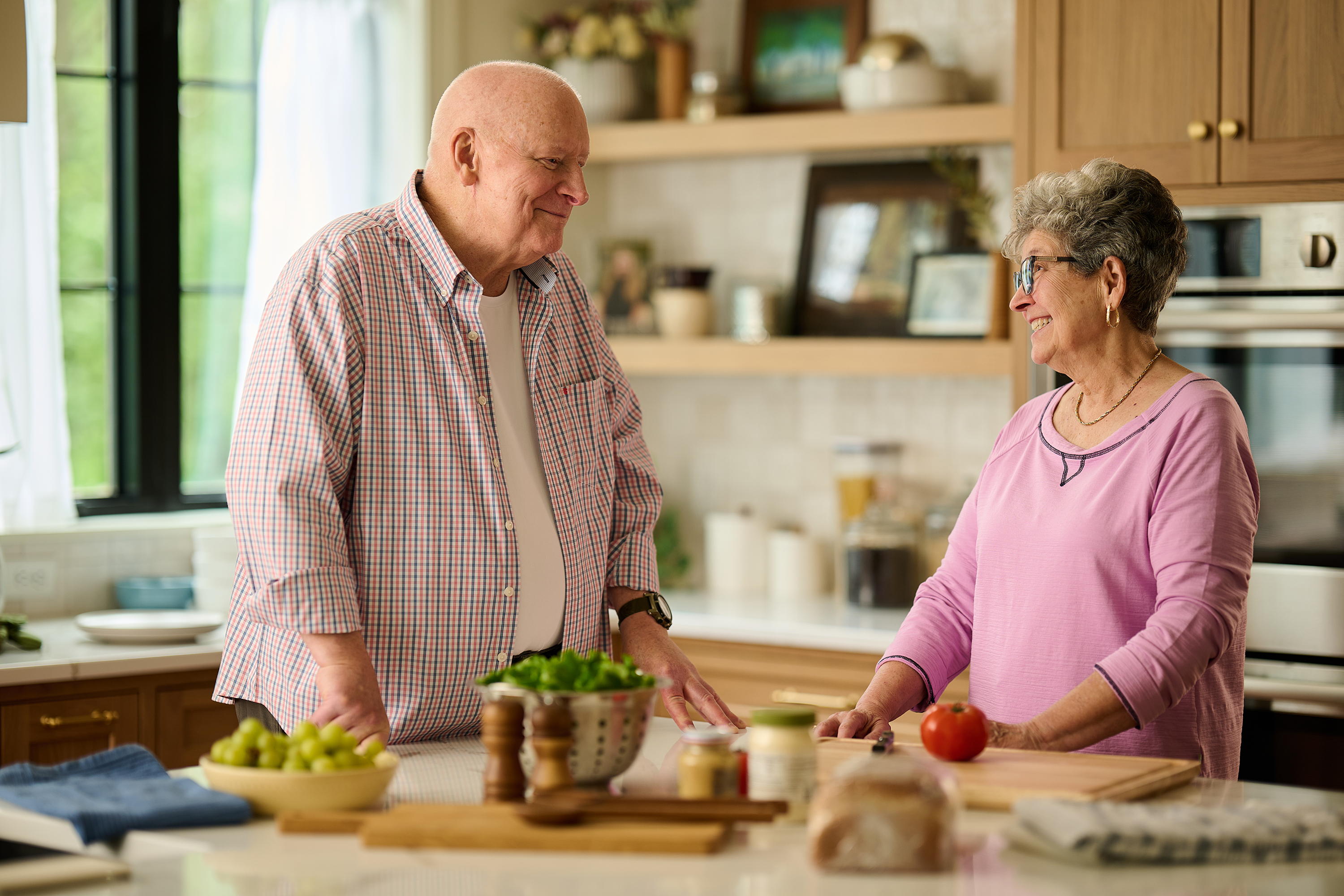 Jim and Diane in the Kitchen