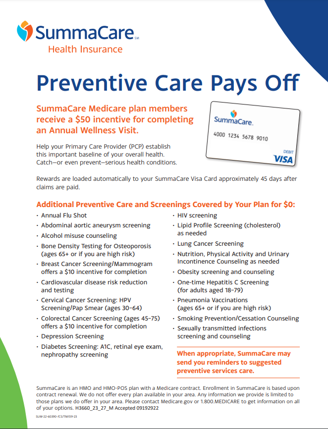 Its Personal Preventative Benefits Flyer