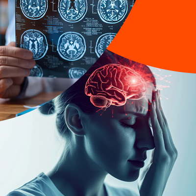 Collage of graphics of brains